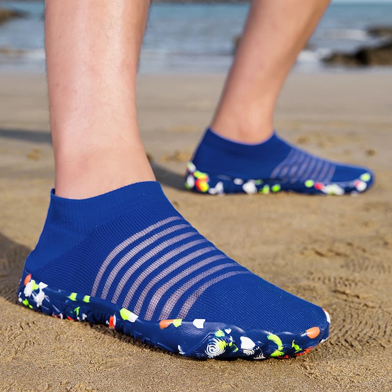 Sapatos de praia meias homens verão respirável ao ar livre mar-captura sapatos sola macia Anti-deslizamento sapatos de i