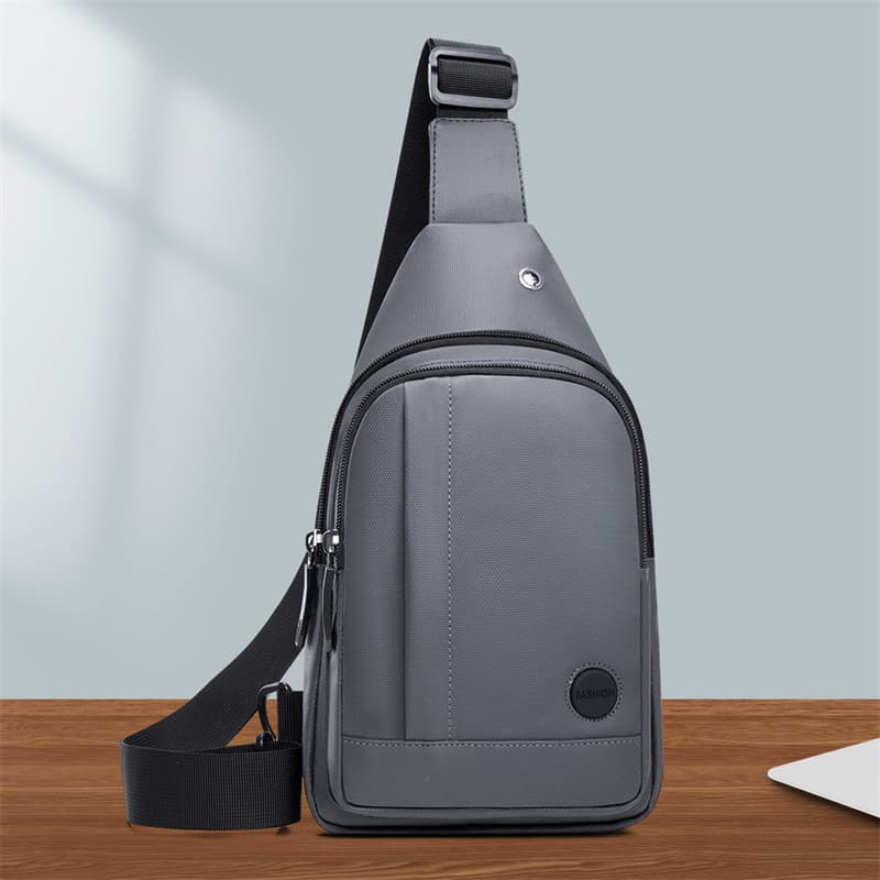 Bolsa de peito masculina novo estilo esportes Casual saco versão coreana moda All-Match saco de peito leve Oxford pano b