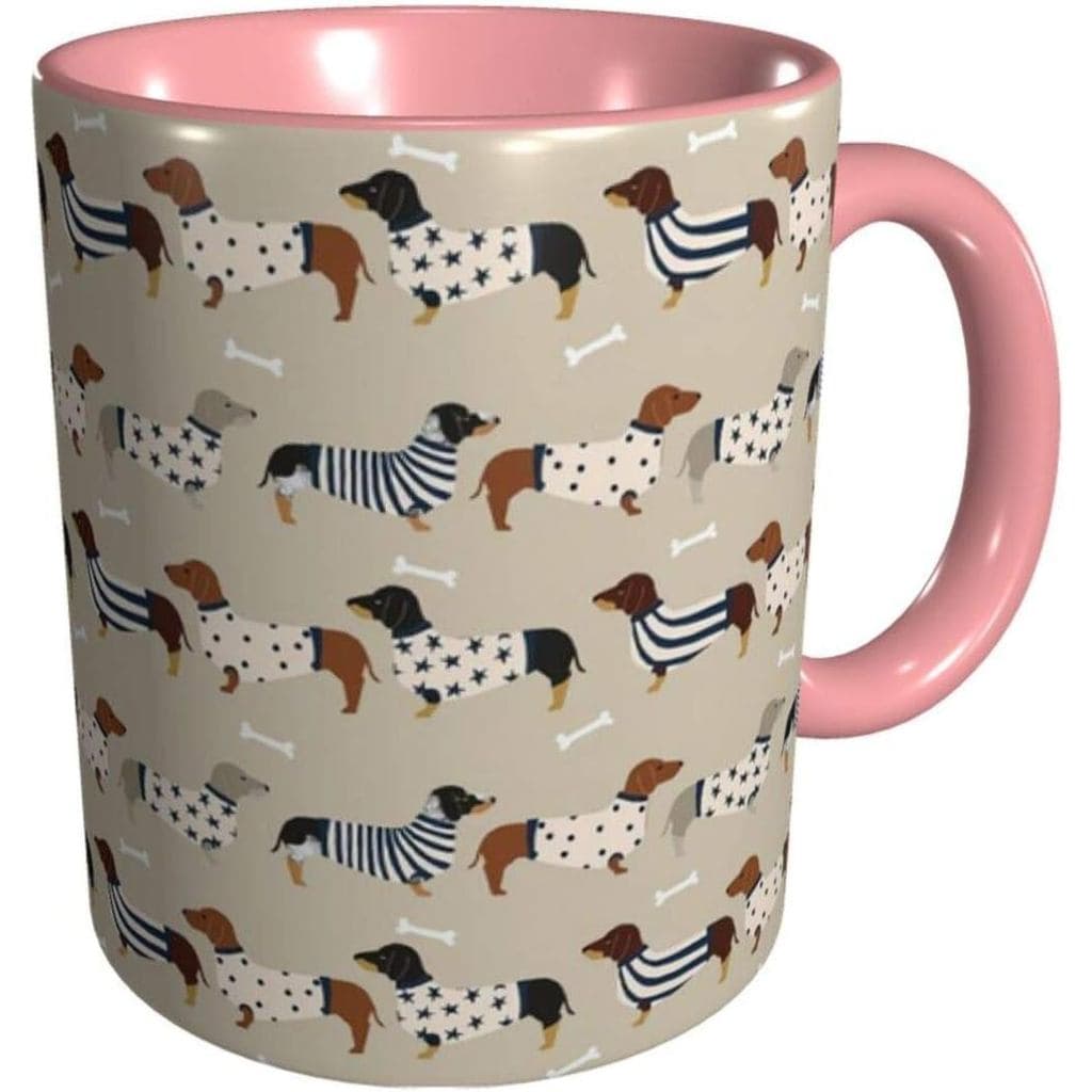 Caneca de Café Engraçada BLUBLU 11oz Cerâmica Original para Presentes - Dachshunds