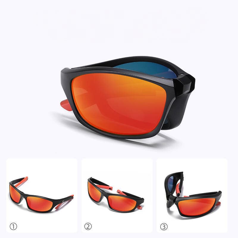 Óculos de Sol Polarizados para Esportes, Óculos para Ciclismo ao Ar Livre, Óculos à Prova de Vento&&-*-&*--*&*