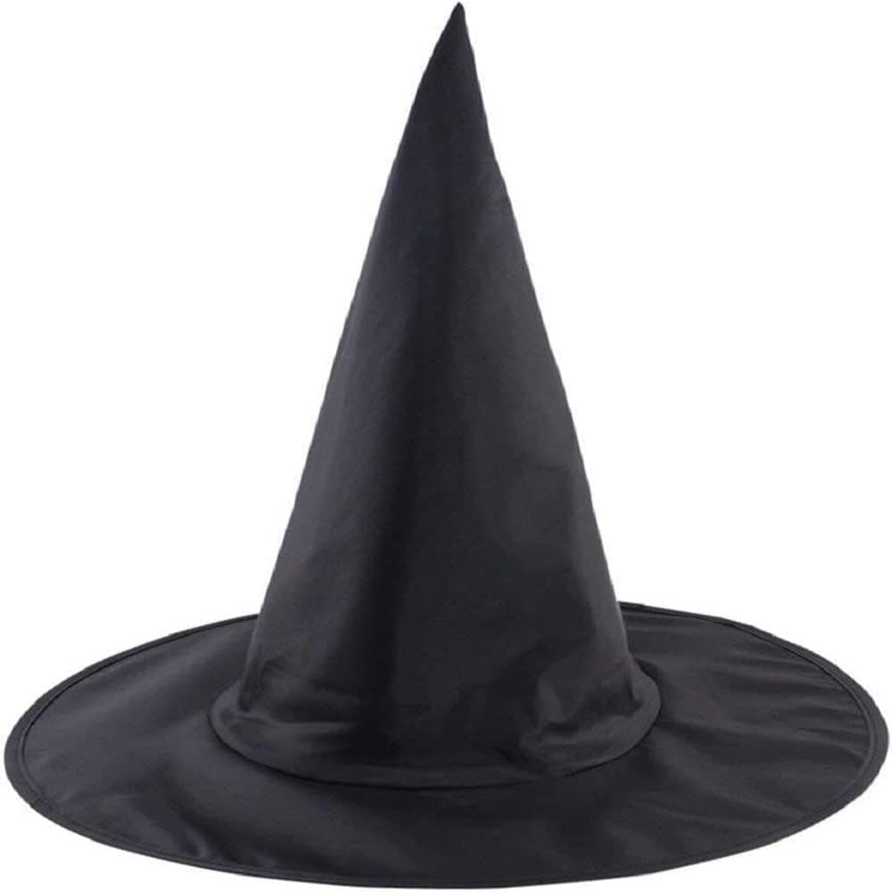 2 Chapéus de Bruxa Pretos, Chapéus de Mágico, Acessórios para Fantasia de Halloween, Decoração de Festa, Chapéus de Pásc
