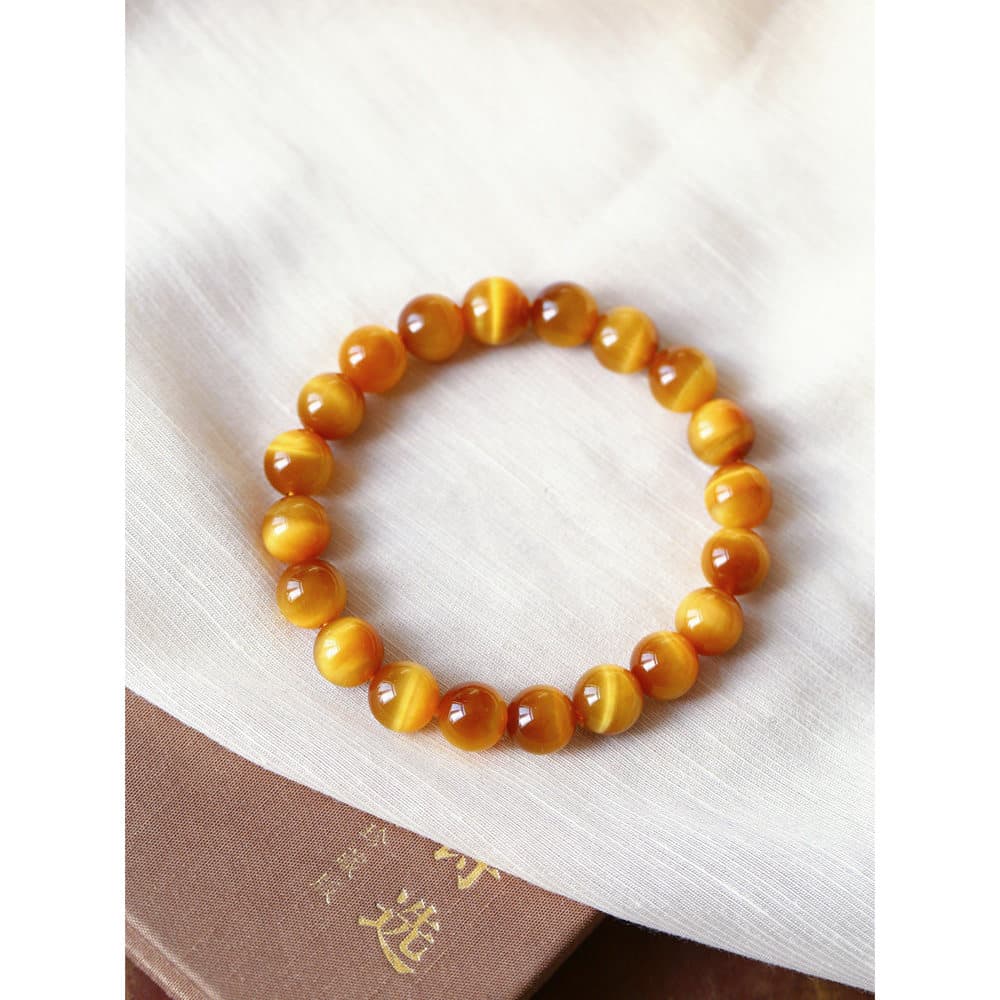 pulseira masculina pulseira Natural 6A pulseira de olho de tigre dourado masculino amarelo olho de tigre pedra olho de t