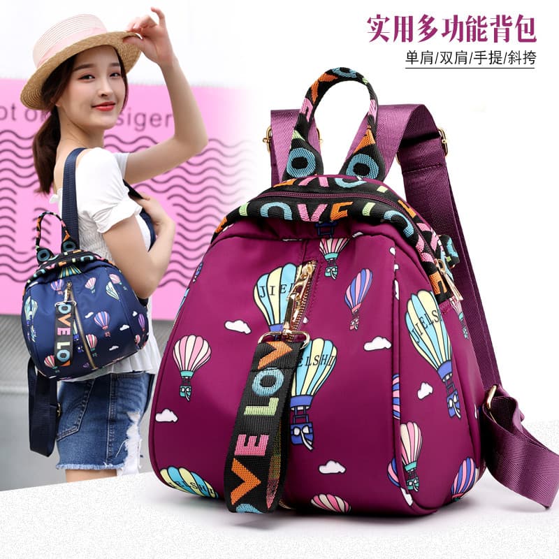 Moda saco de concha à prova dwaterproof água náilon pano mochila feminina tamanho pequeno Mini mochila leve 2022 novo es