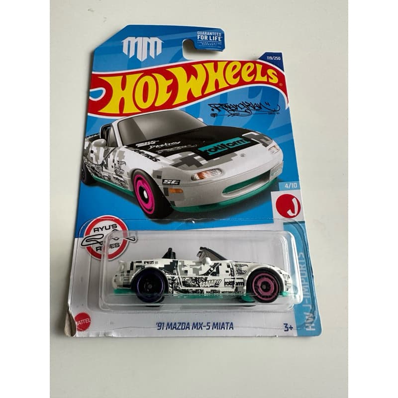 Hot Wheels ‘91 Mazda MX-5 Miata Mad Mike 1/64