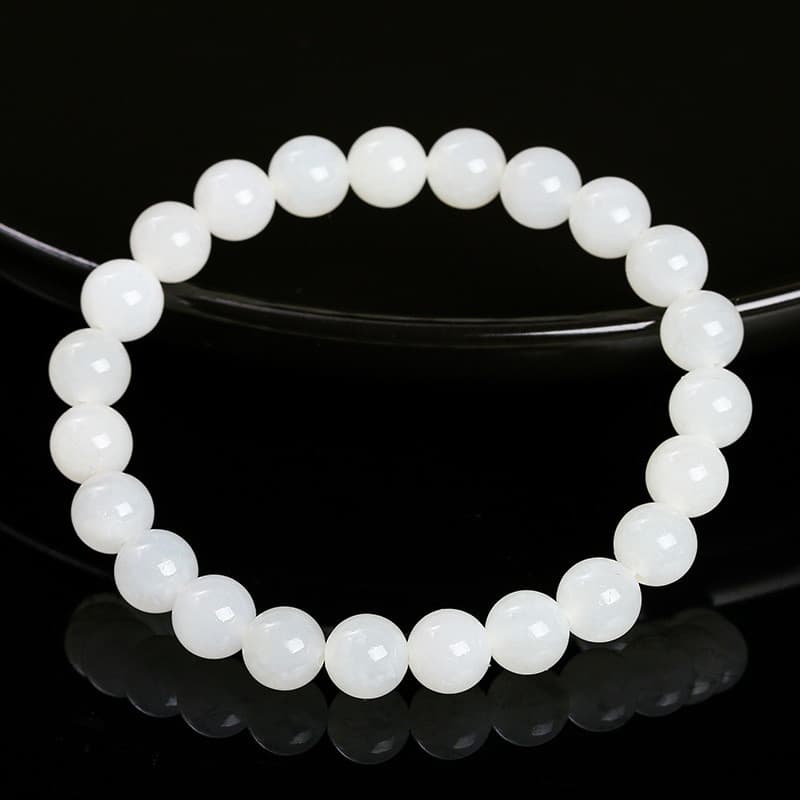 Novo Natural Hetian branco jade pulseira Xinjiang lanolina jade branco feminino All-Match pulseira jóias presente novo s