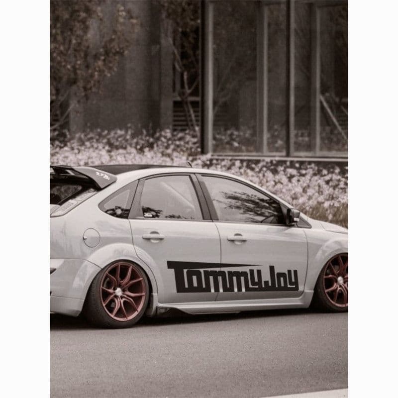 Adesivo JDM Personalizado para Carro Faixa Lateral Racing Estilo Japonês Wangan Rebaixado TOMMYJOY