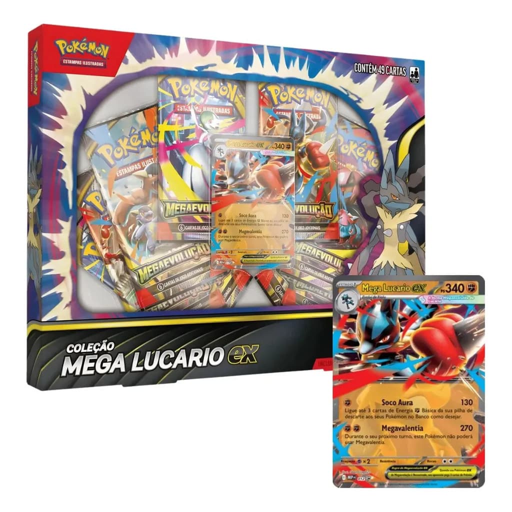 Deck Pokémon - Coleção Mega Lucario EX
