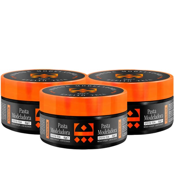 Kit com 3 Pastas Modeladoras Efeito Teia - Embaixador 85g