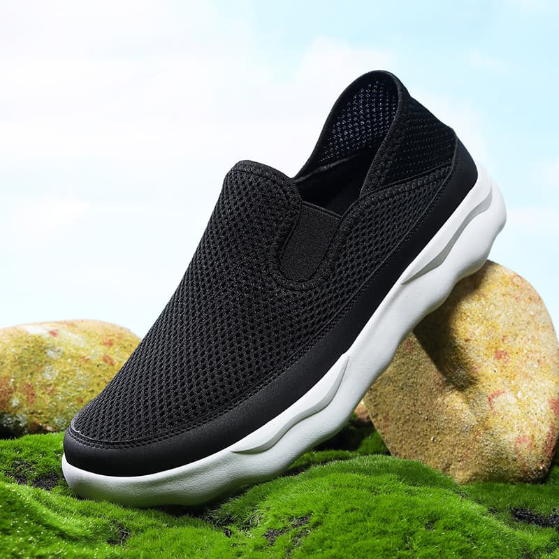 Sapatos masculinos de um Pedal tênis de corrida verão novo estilo malha respirável buraco sapatos finos leves sapatos ca
