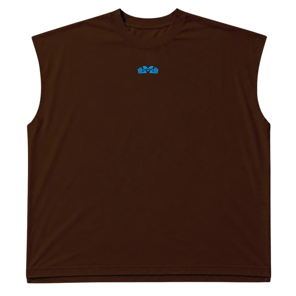 Regata Oversized Muscle Strong Marrom Logo