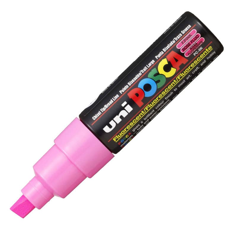 Caneta Posca PC-8K Rosa Fluorescente uni-ball