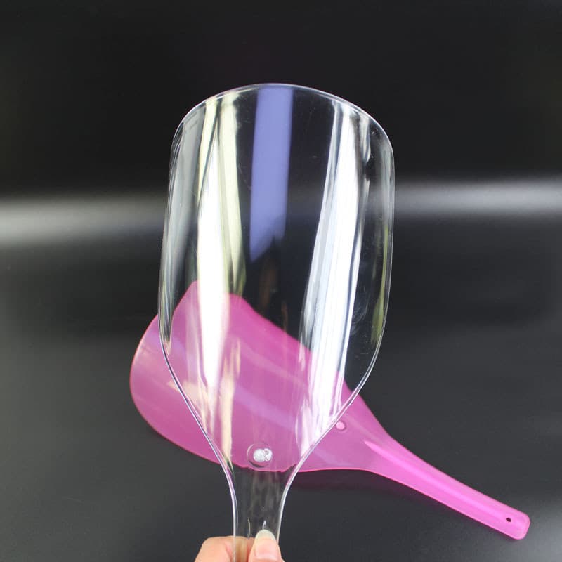 Capa de maquiagem Facial corte de cabelo transparente máscara Facial Perm tingimento rolo reto cabeleireiro defletor ros