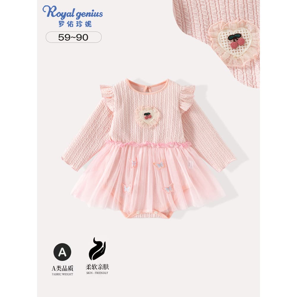 Bebê bebê cem dias vestido de banquete de aniversário recém-nascido primavera outono inverno estilo ocidental vestido de