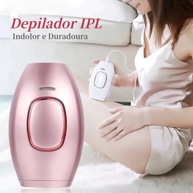 Depilador IPL para Mulheres - Indolor e Duradoura, Ideal para Rosto e Axilas