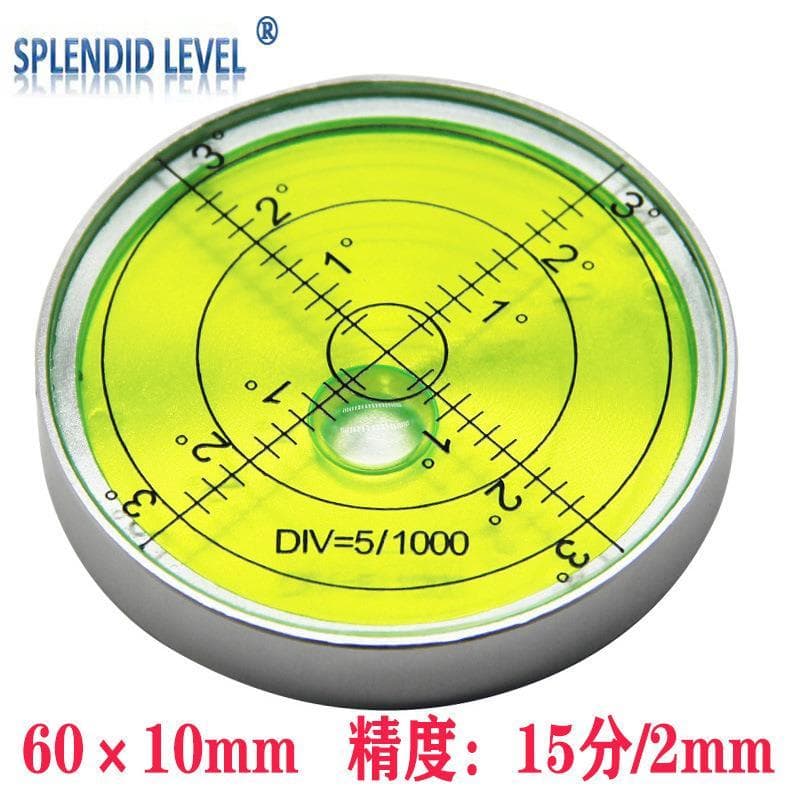 Bolha de nível Universal de Metal, nível de contas de nível de alta precisão com nível magnético forte, nível redondo, m