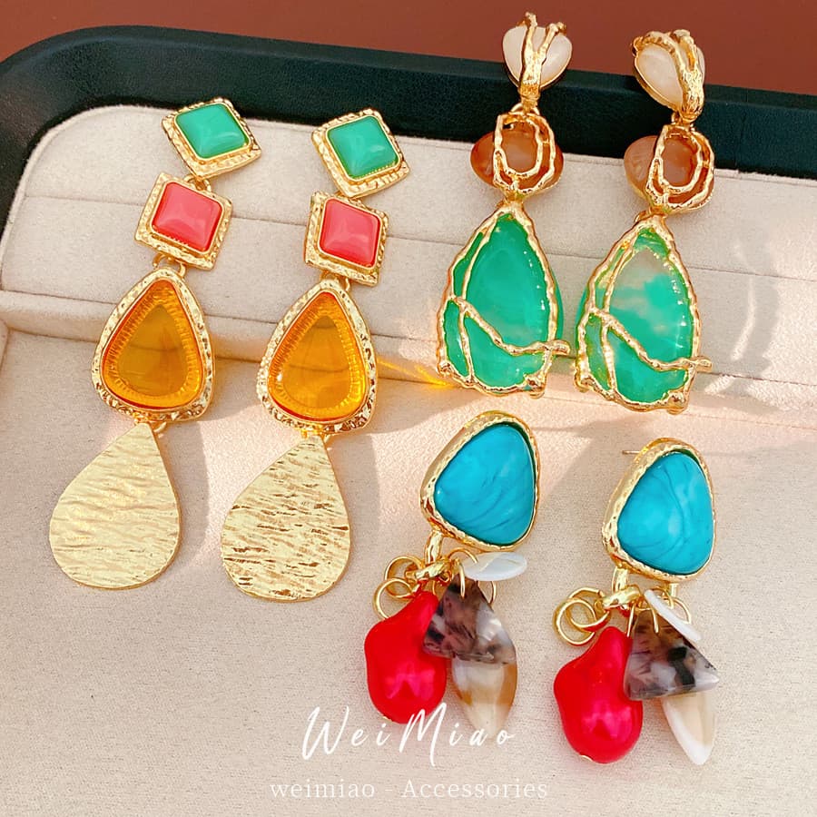 Brincos De Concha De Agulha De Prata Vintage , Borla Triangular E Pérola , Femininos Retrô