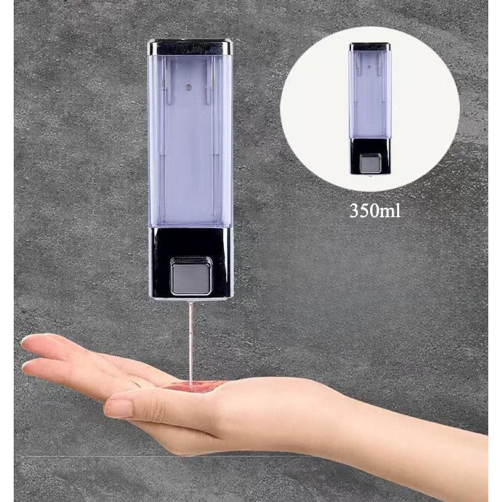Suporte Dispenser de Parede Sabonete Líquido Álcool Gel Detergente Saboneteira Plástico 350ML abbot