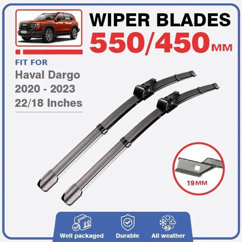 Conjunto De Lâminas De Limpador Dianteiro Para Haval Dargo 2020 2021 2022 2023 De Pára-Brisa Escovas Cortador Brisas Peç
