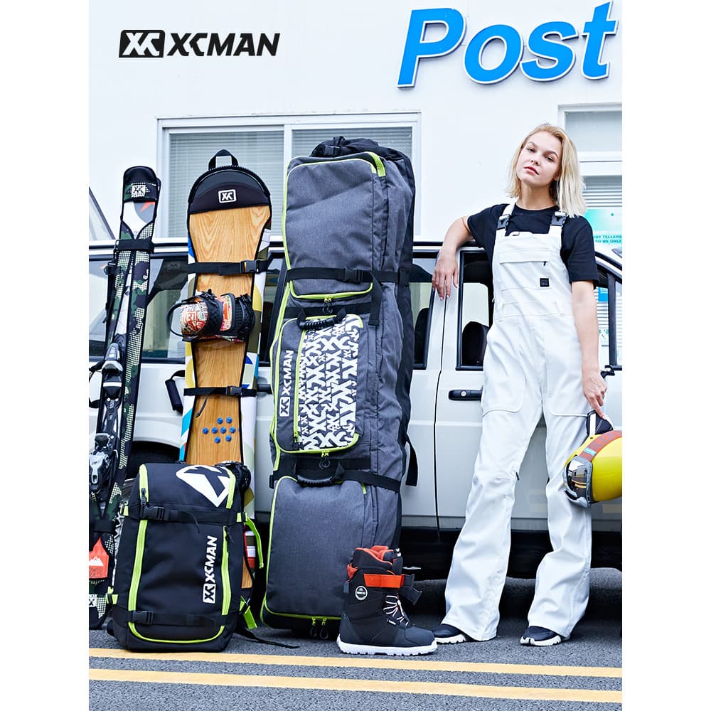 XCMAN masculino feminino folheado placa dupla Universal rodas saco de esqui grande capacidade à prova dwaterproof água s