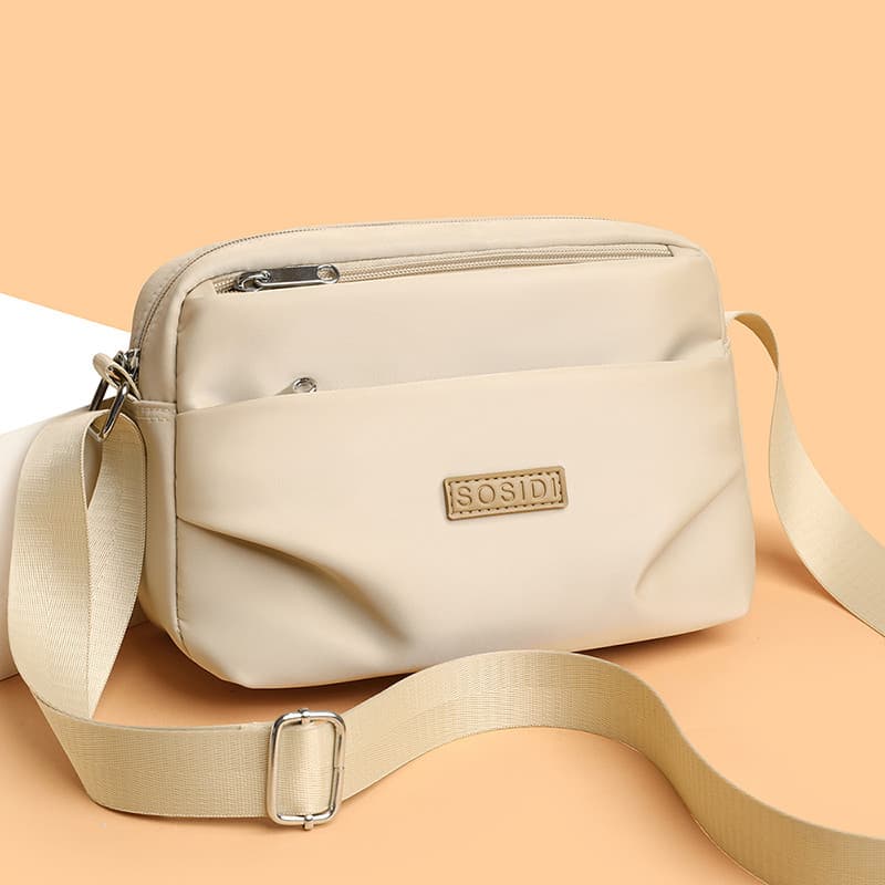 Bolsa feminina 2025 novo estilo moda Casual saco leve náilon pano saco All-Match mãe bolsa de ombro versão coreana saco