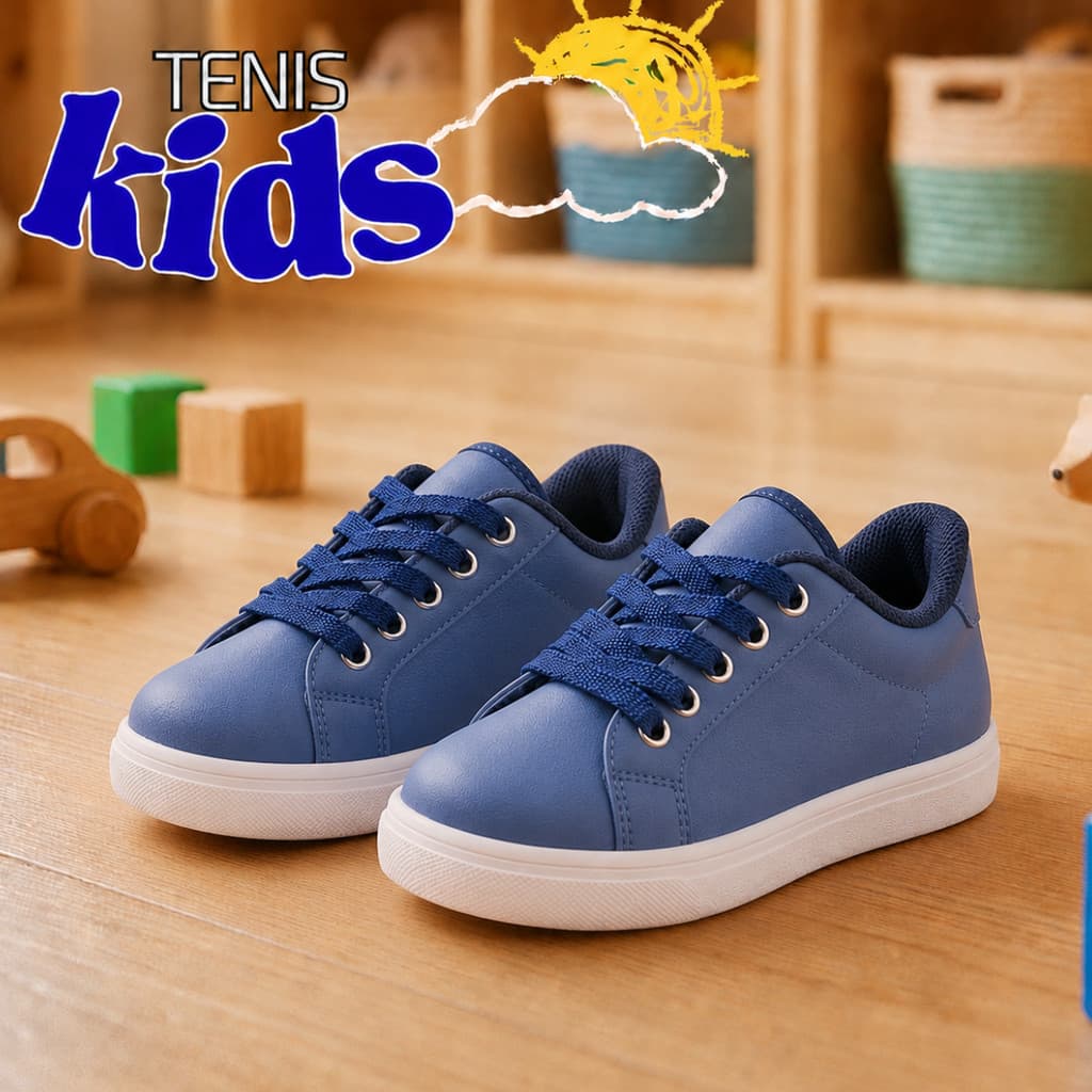 Tênis Infantil Menino Escolar Casual Confortável e Macio Leveza a Cada Passo - Várias Cores Promoção