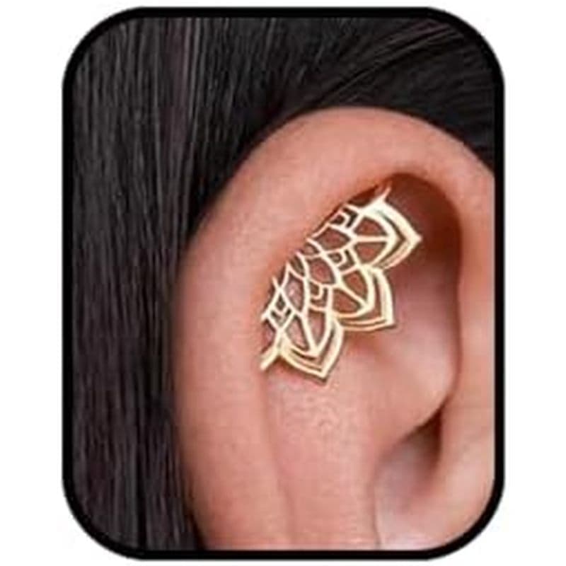 Brinco Boho Helix Para Mulheres E Homens , Cartilagem Halloween Gótico Punk Geométrico Mandala Flor De Lótus Brincos Pie