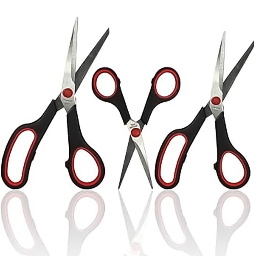 Kit Tesoura Aço Inox Multiuso Cozinha Casa Costura Costureira Roupas Trabalho Escola Kit