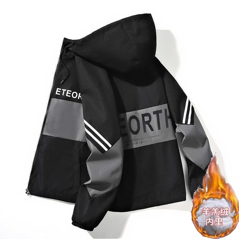 Jaqueta acolchoada masculina forro de inverno engrossado Casual quente acolchoado jaqueta estudantes do ensino médio cor
