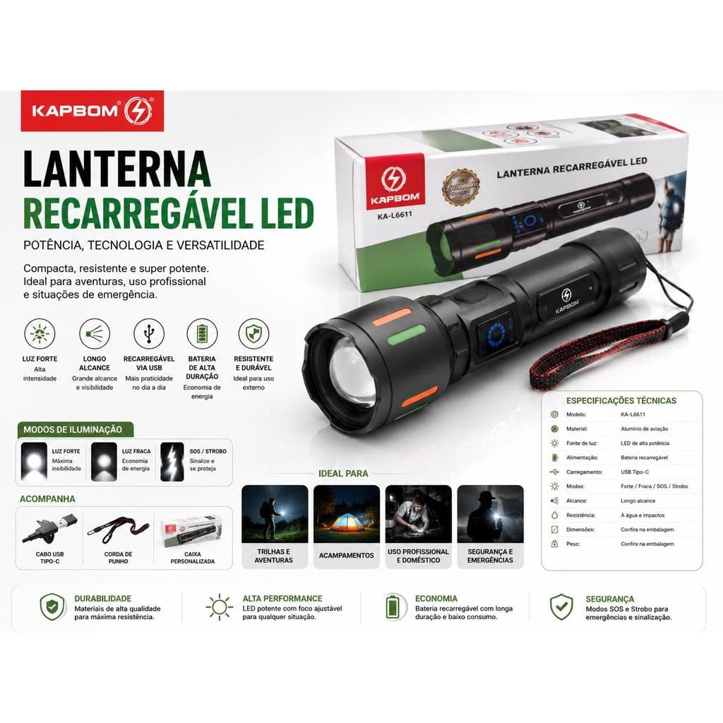 Lanterna À Prova D' Água Xh P90 Lanterna Led Portátil pinha x900 fote