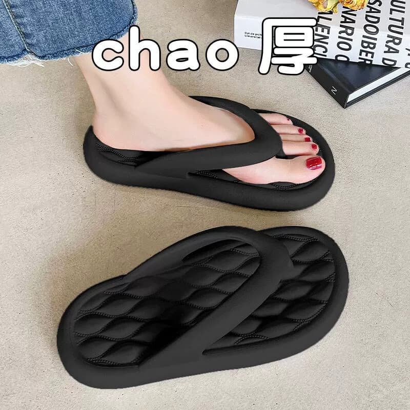 Novo estilo flip-Flops masculino na moda verão exterior Wear High-End sola grossa antiderrapante ao ar livre praia flip