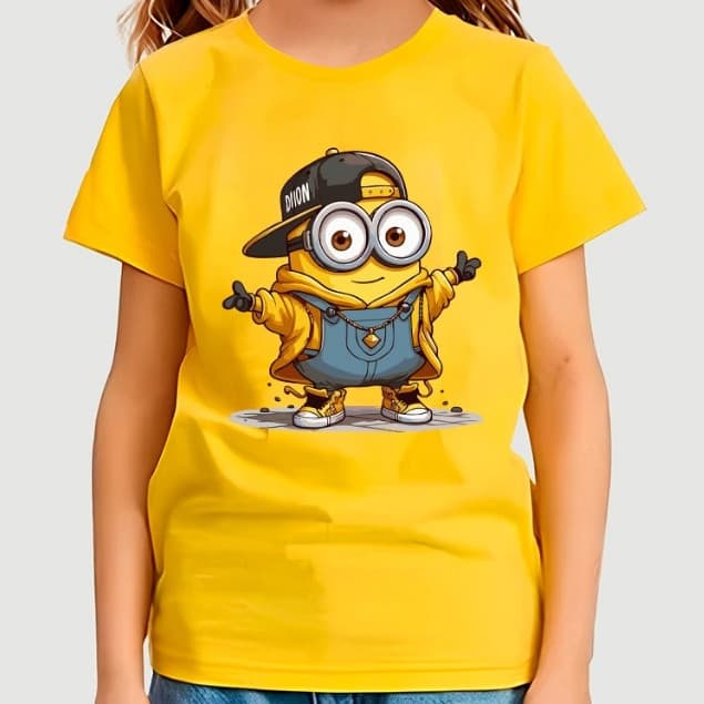 Camiseta camisa blusa Infantil minions algodão
