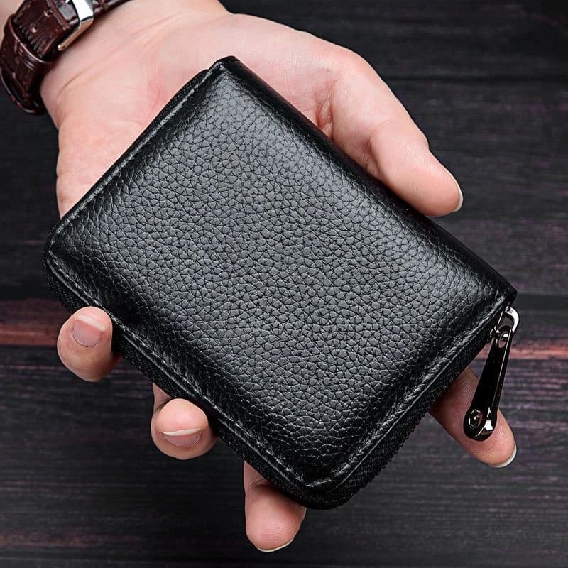 Titular do cartão masculino saco de documentos saco de armazenamento High-End Anti-desmagnetização titular do cartão de