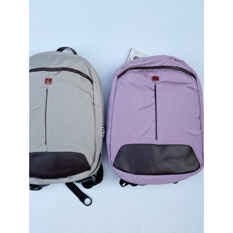 SUISSEWIN Faca do Exército Suíço Estudantes Genuínos para Senhoras com Couro Genuíno Resistente ao Desgaste Moda Mochila