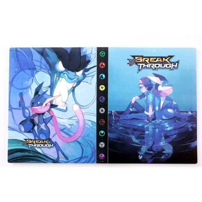Pasta De Porta De Álbum Pokémon 240 Letras Greninja Ash JMYO