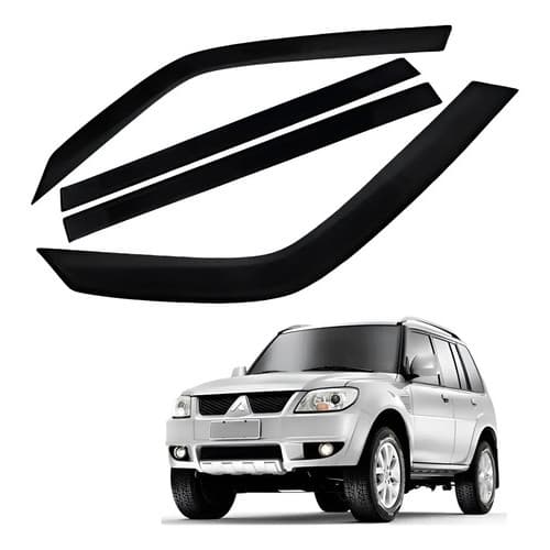 Calha De Chuva Acrilica Fumê Pajero Tr4 2010 A 2017 4 Portas