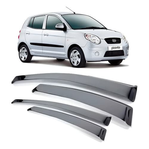Calha De Chuva Acrilica Fumê Picanto 2010 A 2011 4 Portas