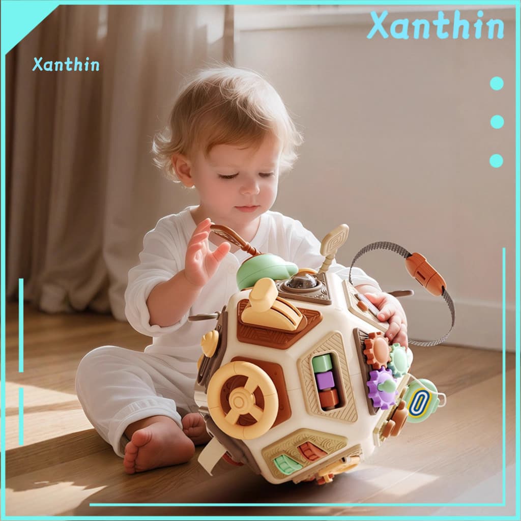 Travel Toy Gift for 12 Year Olds Early Education for Toddlers Montessori Board Cube 22-in-1 Activity for 1-3 Years Learn