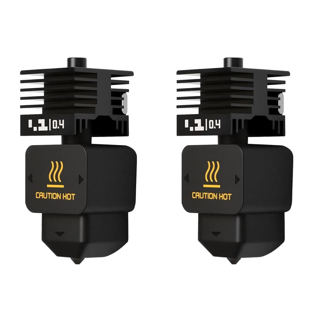 2PCS Kit Hotend H2D, H2S, Kit de Bloco de Aquecimento para Cabeça de Impressão de Impressora 3D com Bico de Aço Endureci
