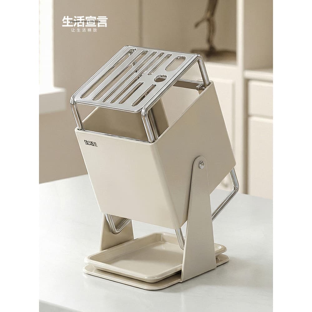 Rack de armazenamento para faca de cozinha, ferramenta útil para bancada multifuncional, sem instalação, organizador de