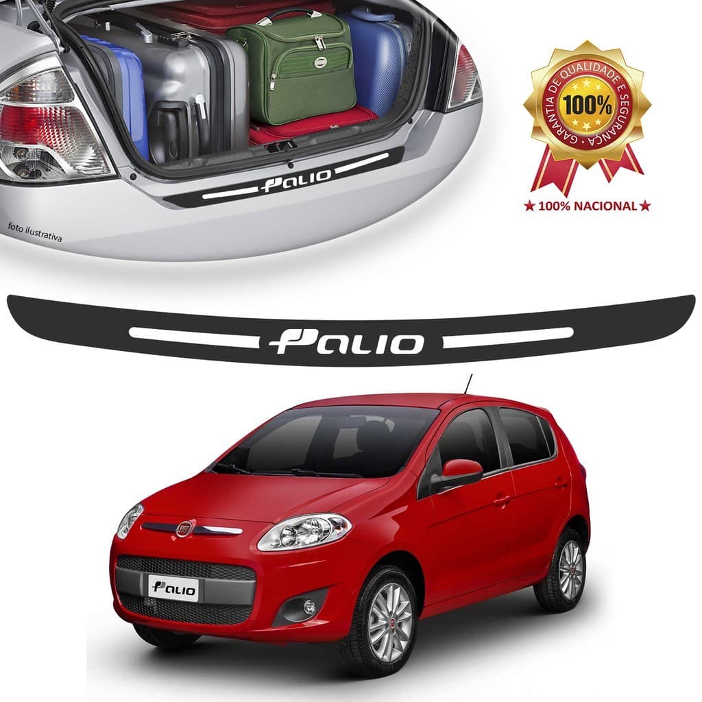 Protetor Soleira Adesivo Porta Malas Fiat Palio Universal Carro personalizado