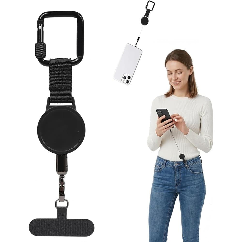 Cordão Retrátil Para Telefone Antirroubo , Ajustável Anti Pickpocket Viagens , Atividades Ao Ar Livre