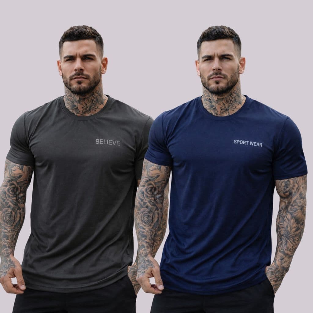 Kit 2 Camisetas Masculinas Oversized G3 Dry Fit Furadinho Academia Poliester Com Elastano Premium.