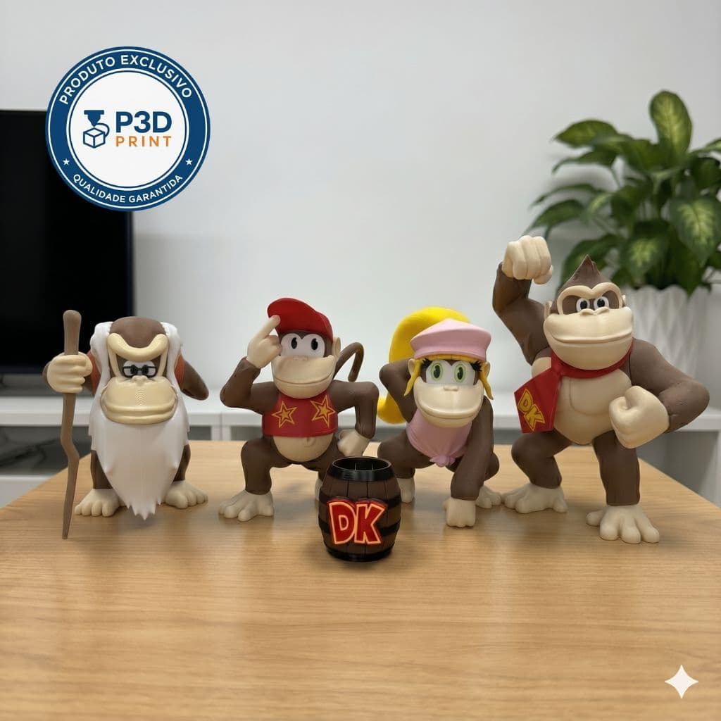 Donkey Kong Bonecos Decorativos Geek Gamer Colecionável
