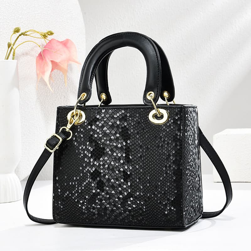 Luz de luxo lantejoulas bolsa feminina 2025 novo estilo High-End Diana saco elegante de um ombro saco do mensageiro