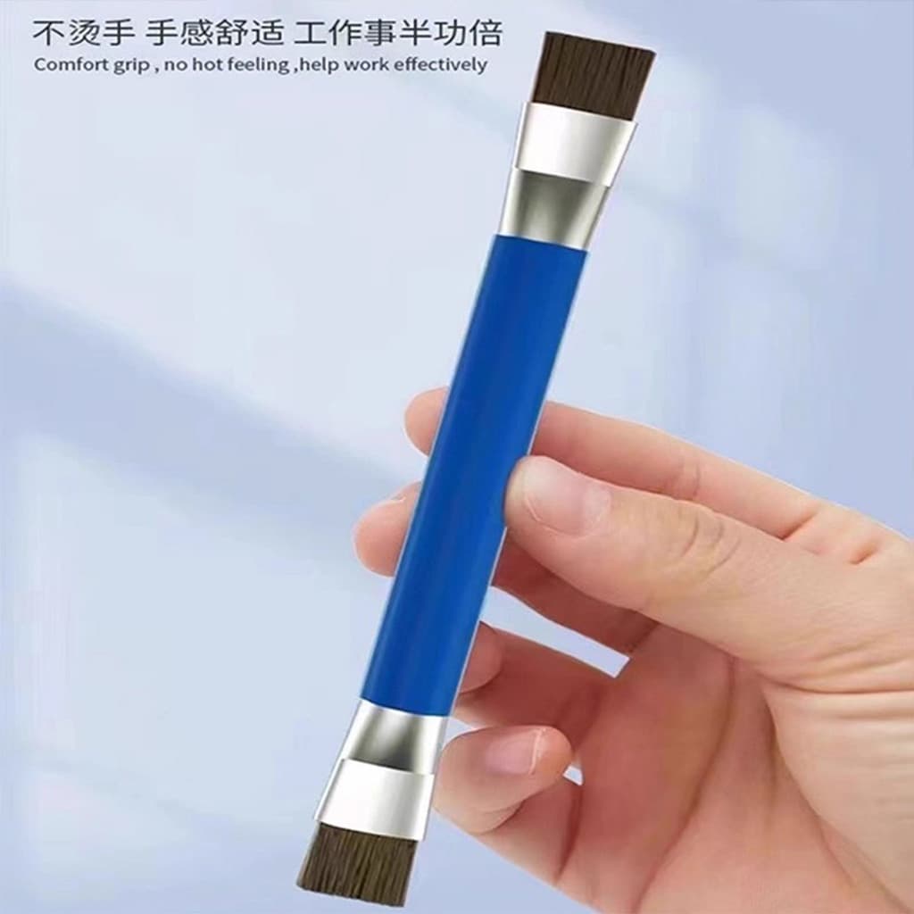 Escova de fio de aço para fogão a gás, escova de limpeza para fogão a gás de cozinha, escova pequena de aço, descontamin