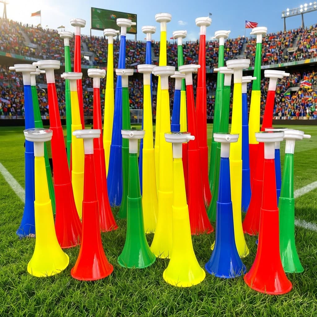 Copa do mundo grande chifre de três seções retrátil de duas seções torcendo adereços jogos Super alto vem no uso de líde