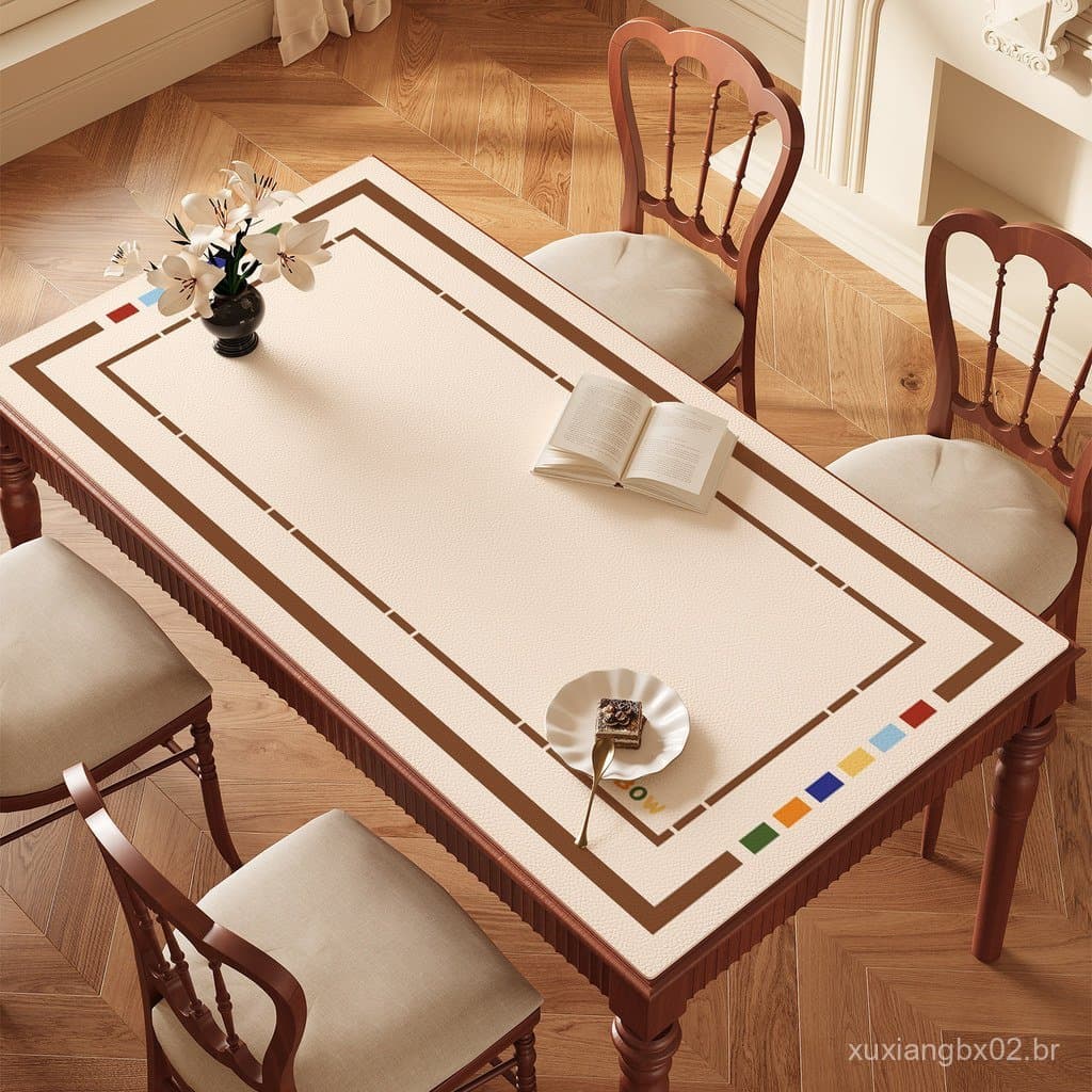 Tapete de mesa de estilo minimalista, lavável, à prova d'água, à prova de óleo, isolante térmico, tapete anti-queimadura
