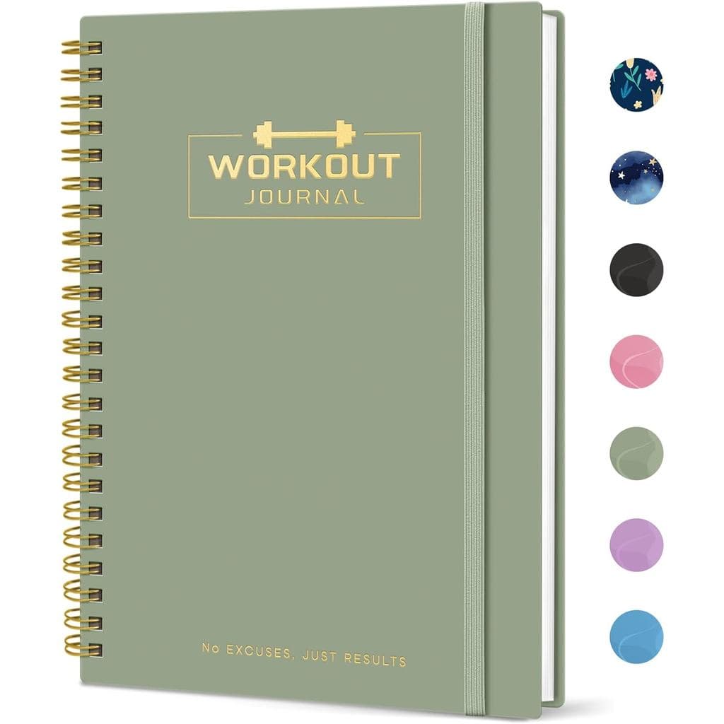 Diário De Treino De Fitness Para Mulheres E Homens , A5 (5.5 " x 8.2 ") Planejador De Livros De Registro Rastreamento ,