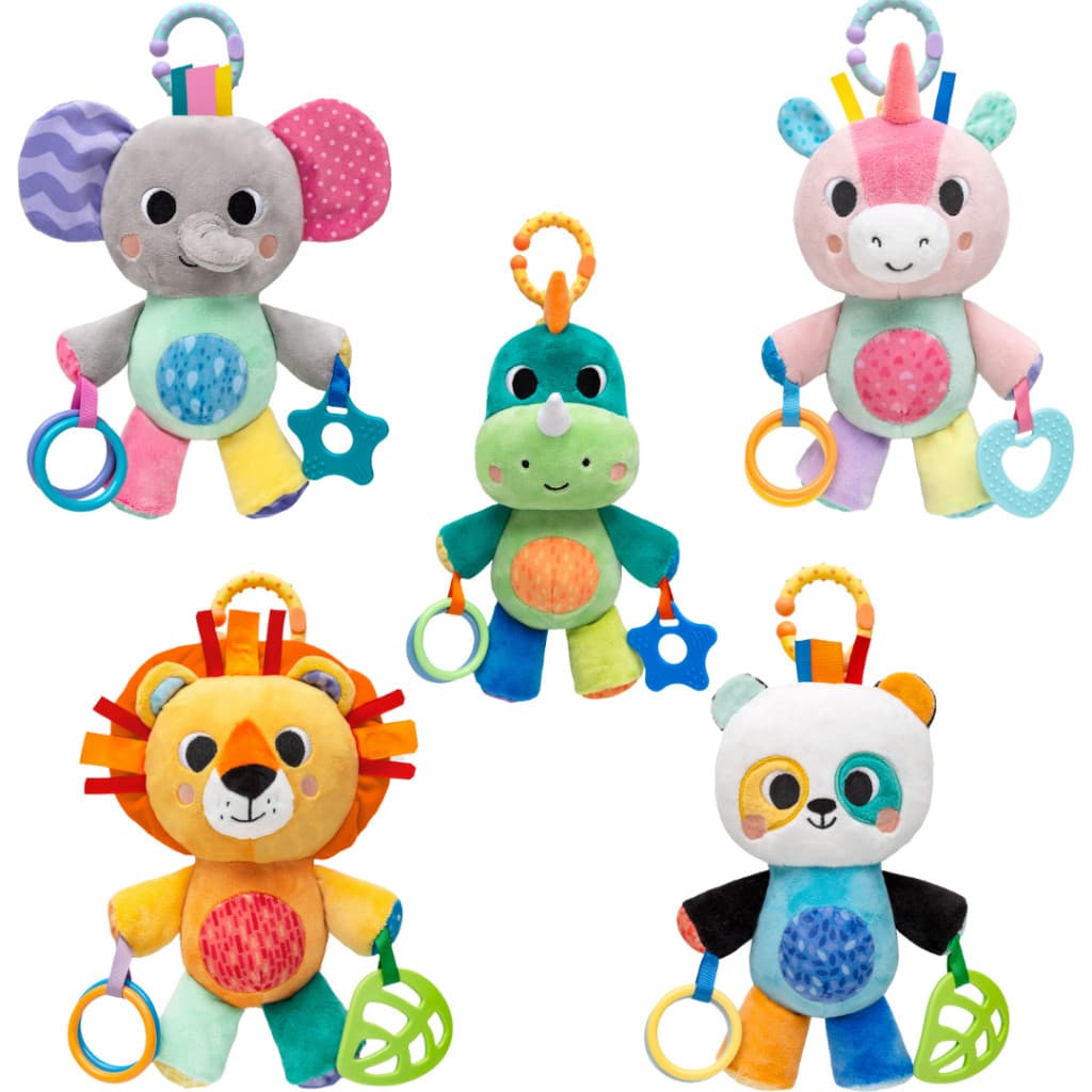 Pelúcia Atividades Buba Animais Bebês Mobile Treme Treme Infantil Baby