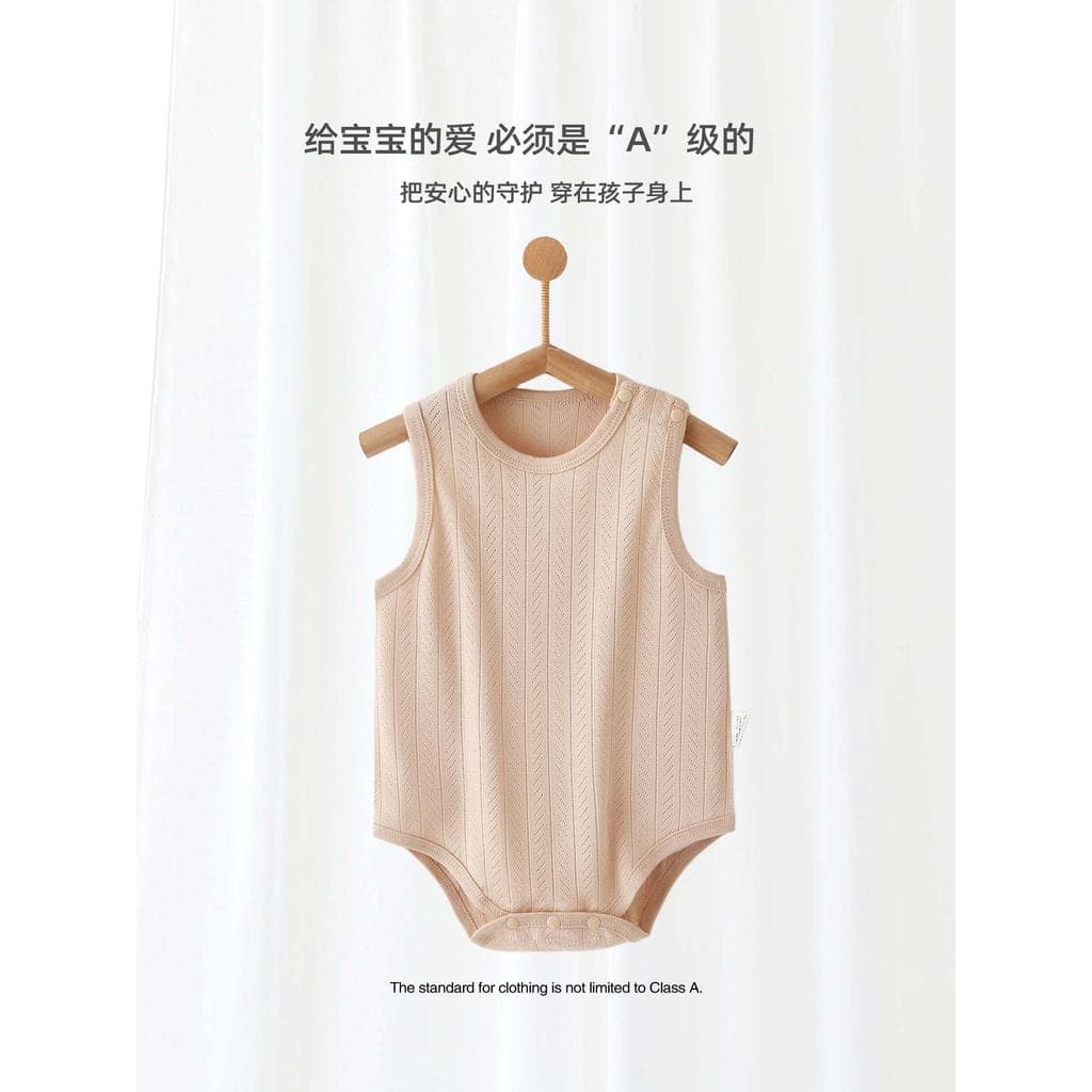 Macacão de bebê roupas de bebê verão fino sem mangas nádegas meninos meninas macacão de bebê recém-nascido triângulo mac